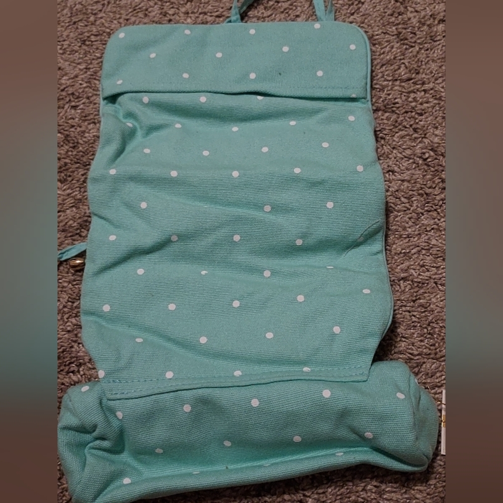 NWT Polka Dot Pottery Barn Roll Up Travel Accessory Case - Picture 5 of 6